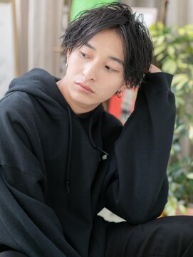 カバーヘアアンドスパ ブリス 浦和(COVER HAIR&SPA bliss) 爽やか黒髪でモテる！センターパートマッシュa浦和10代20代30代
