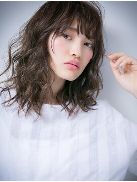 カバーヘア ブリス 上尾西口店(COVER HAIR bliss) 小顔グラマラス大人かわいい無造作セミディw上尾10代20代30代