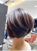 【eTONe】40代50代女性前下がり艶ボブ