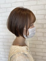 ビス ヘア アンド ビューティー 西新井店(Vis Hair＆Beauty) 10代20代シンプル小顔ショートボブくすみベージュ