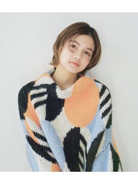 ラトヴァ 柏の葉美容室(latva) 2024ss 外はねショートボブ