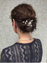 ヘアアーツ ブルーム(hair art's BLOOM) 肩下ボブのお呼ばれスタイル 。