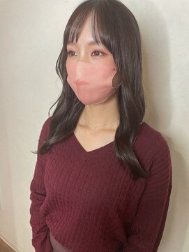 イオエ(ioe) 黒髪/ボブルフ/ネビージュ/小顔/ワンレン/髪質改善/グレージュ