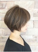 ハイライトグラボブ［今泉］［ショート］［ボブ］［白髪染め］