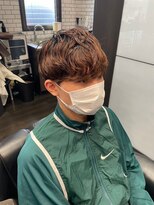ヒロザバーバー(HIRO THE BARBER) マッシュ×ウェーブパーマ 宇部市/理容室/理容院/メンズカット