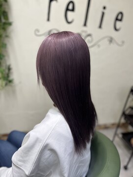 ヘアサロン レリー(hair salon relie) ラベンダーピンク★