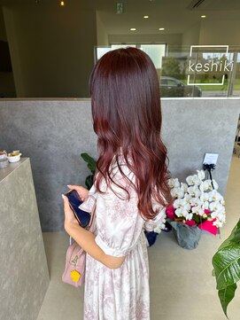 ケシキ(keshiki) カシスピンク×髪質改善トリートメント