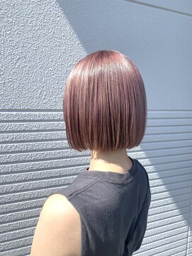 ヴィアルス 美園店(VIARS) 切りっぱなしボブ/プツッとボブ/ピンクベージュ