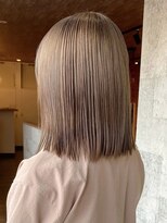 ミルヘアデザイン(mil hair design)&nbsp;ミルクティーベージュダブルカラーケアブリーチインナーカラー