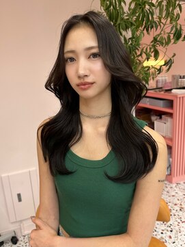 ボタン シブヤ(VOTAN SHIBUYA) 韓国ヘア/艶感カラー/前髪なし/くびれヘア/渋谷/顔まわりカット