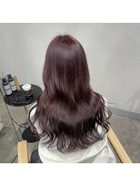 オグジュアリー 表参道(aux.)&nbsp;透け感たっぷりラベンダーブラウンカラー