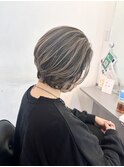 [金沢駅/ブリーチなしダブルカラー/ボブ/ショートボブ]