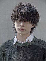 【小久保style】ロングウルフパーマシャギー秋色ピンクカラー
