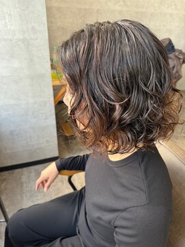 ソイクフ 四条大宮店(SOY-KUFU) 20代30代40代◎ ニュアンスパーマブルージュ