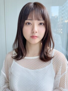 エトラ 渋谷店(etora) 前髪 ウェーブミディアム メルティーカラー 似合わせカット"