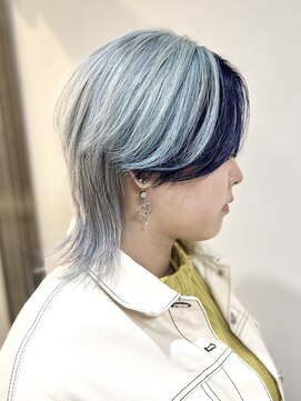 コル サッポロ(col sapporo) ホワイトシルバーネイビーブルーフレーミング