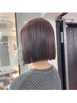 ロンドシエル 横浜(Lond ciel)&nbsp;メルティカラー似合わせカットウェーブミディアム縮毛矯正ボブ