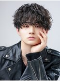 波巻きパーマメンズパーマシャドウパーママッシュパーマ黒髪