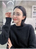 美髪韓国レイヤーイメチェン似合わせワイドバングミニボブ