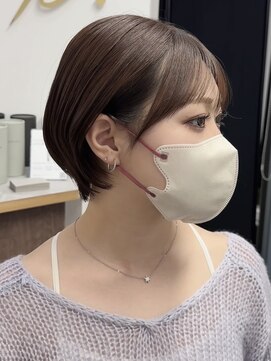 ビュー フクオカ(VIEW FUKUOKA) 似合わせショートボブ×耳にかけても可愛い顔周りカット