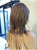 グレージュミディアムヘアー