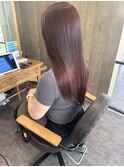 ピンクラベンダーカラー髪質改善トリートメント