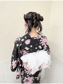 浴衣ヘアセット