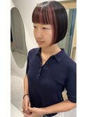 ミニボブインナーカラー
