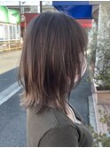透明感カラーダブルカラーブリーチベージュ