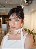 ◎韓国ヘアー顔周りレイヤーおくれ毛前名駅名古屋駅前髪質改善