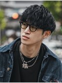 メンズマッシュ波巻きパーマ10代20代30代40代