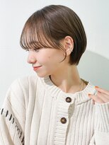 アイティーバイアルバム 八王子店(IT by ALBUM)&nbsp;ショート前髪カットおくれ毛オリーブベージュ_9978