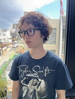 ビハインドザカーテン(BEHIND THE CURTAIN)&nbsp;マッシュウルフ×レイヤー×無造作パーマ×スパイラルパーマ