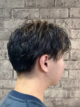 メンズプライマル(Men’s PRIMAL) MEN’S/フェザーパーマ/サーフカール/刈り上げセンターパート