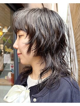 ナループロアオハナ(Nalu pu loa ohana) パーマミディアムパーマウルフパーマレイヤーパーマ黒髪パーマ