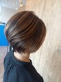 アグ ヘアー ラキ 土崎店(Agu hair laki) ショートスタイルのバレイヤージュナチュラルなカラー
