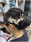 ダウン編み込みスタイル