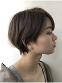 (マッシュショート　ワイドバング/あびこ/30代/40代)