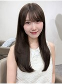 髪質改善トリートメント/ミディアムストレート/ニュアンスカラー