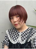 暖色顔周りレイヤーショート