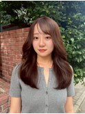 くびれカット×チェリーブラウン