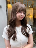 ロチカバイドールヘアー 心斎橋(Rotika by Doll hair) ブリーチなしダブルカラーで透明感オリーブベージュ