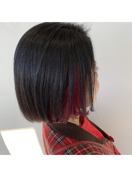 テクライズ 豊橋店(TECHRISE) レッド&バイオレットインナーカラー