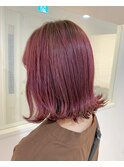 【li‘a】bob×cherry pink
