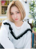■ハイトーンカラー金髪ショート106-8★戸頭10代20代30代!