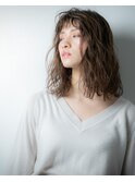 透け感シースルー前髪x無造作ウェットヘアｙ戸頭20代30代40代