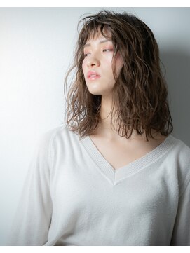 カバーヘア イヴ 戸頭店(COVER HAIR EVE) 透け感シースルー前髪x無造作ウェットヘアｙ戸頭20代30代40代