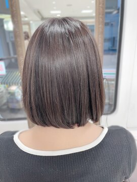 アッシュ 高円寺店(Ash) くすみカラーのツヤ髪大人ボブ★★