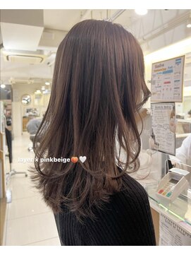 ネオリーブアイム 横浜西口店(Neolive aim) layer × pink beige