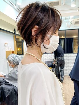 アヴァロン(AVALON) 絶壁解消/ひし形/前下がり/大人ショートボブ/30代/40代★猪狩★